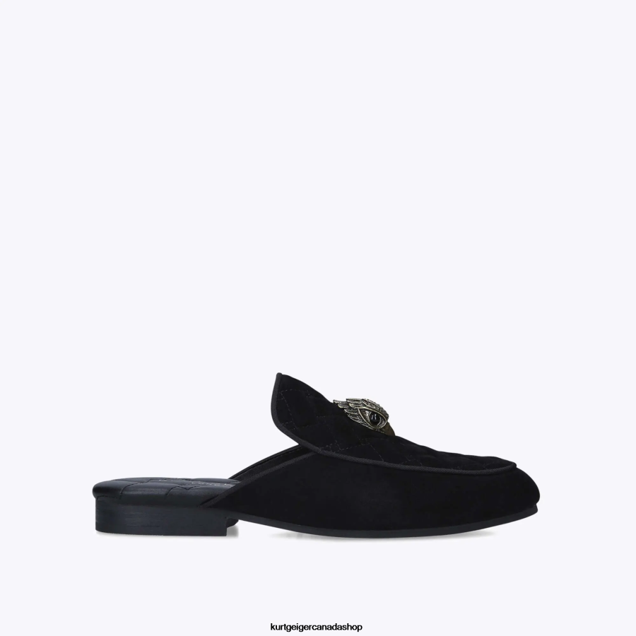 Kurt Geiger London Holly Eagle Mule Men | Footwears Black 820JZJ658