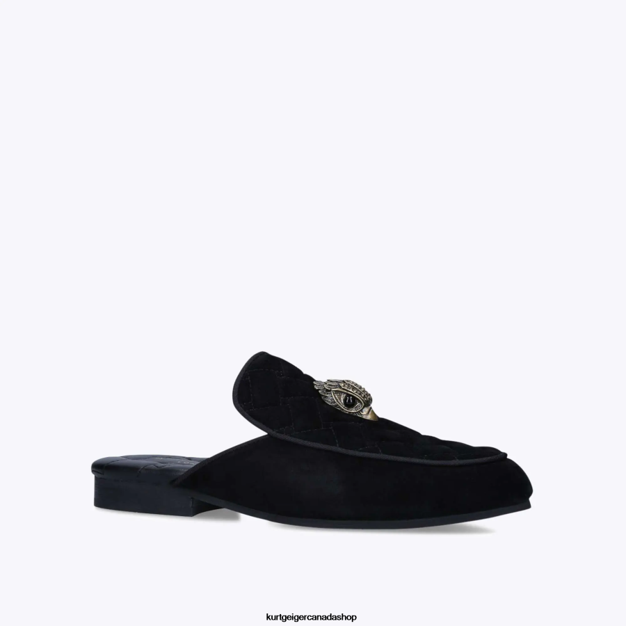 Kurt Geiger London Holly Eagle Mule Men | Footwears Black 820JZJ658