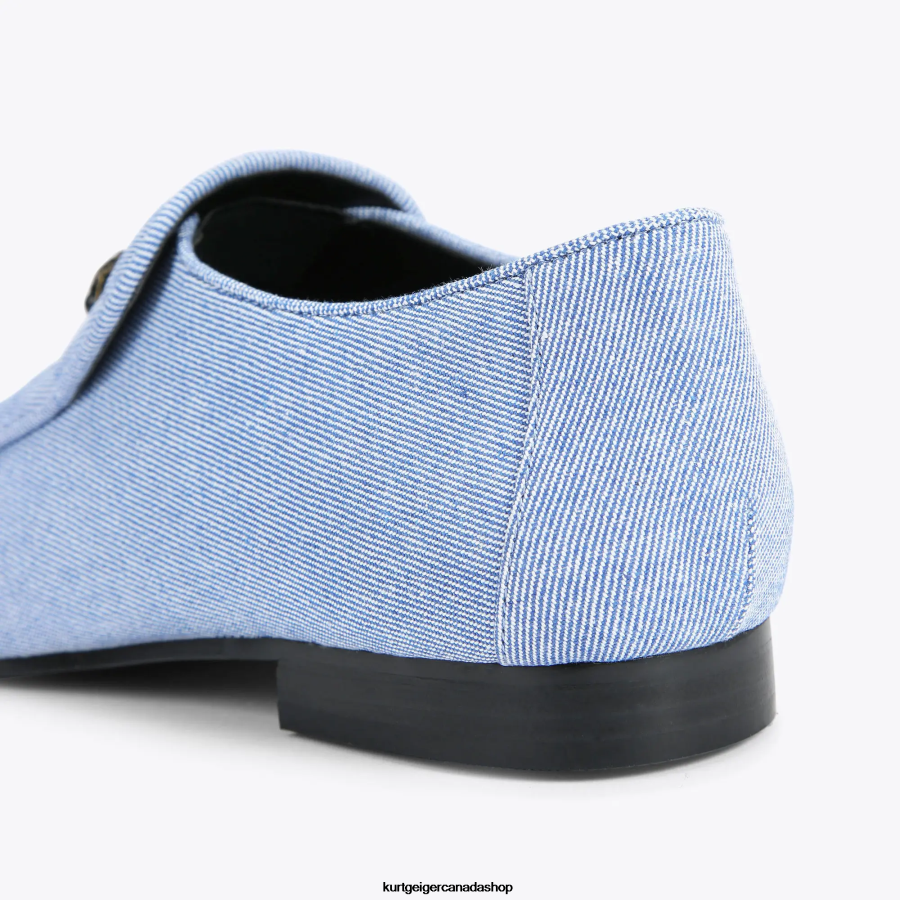 Kurt Geiger London Hugh Eagle Denim Men | Footwears Blue 820JZJ626