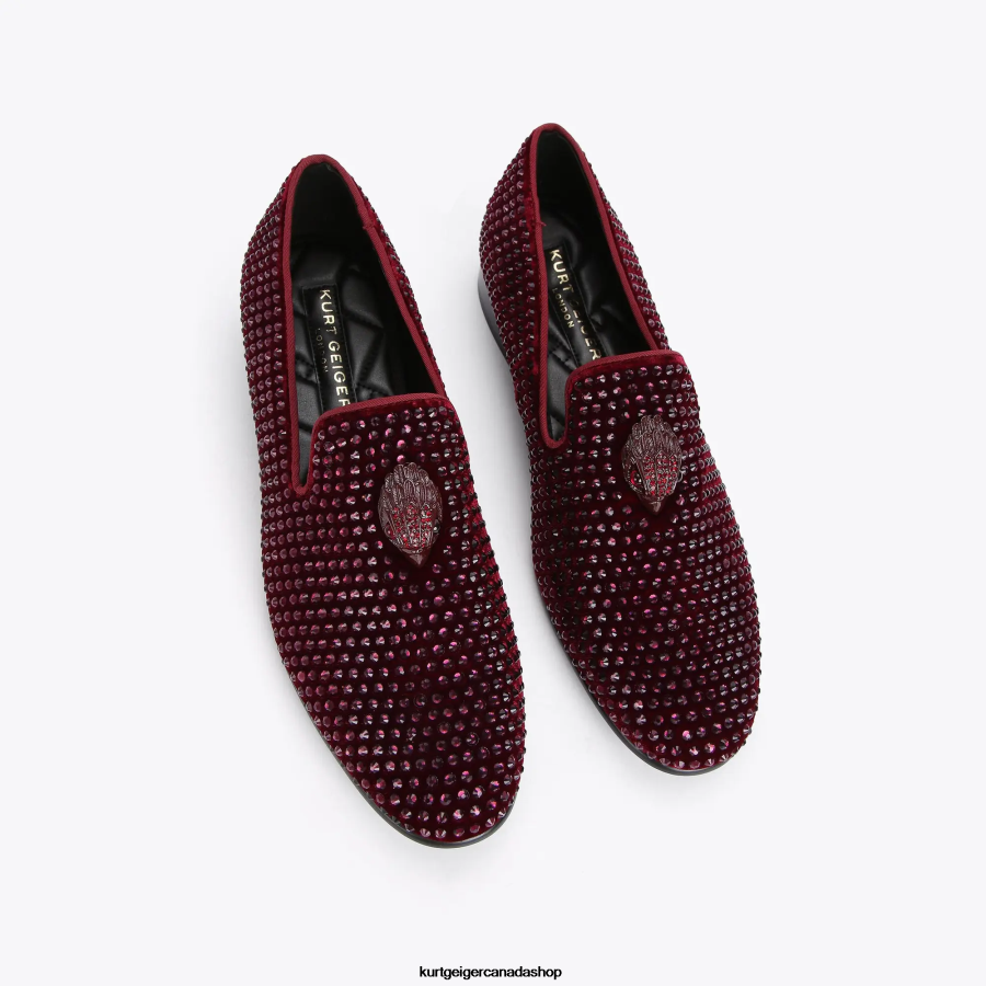 Kurt Geiger London Ace Stud Men | Footwears Wine 820JZJ637