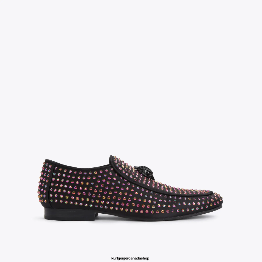 Kurt Geiger London Hugh Eagle Stud Men | Footwears Black Combination 820JZJ631