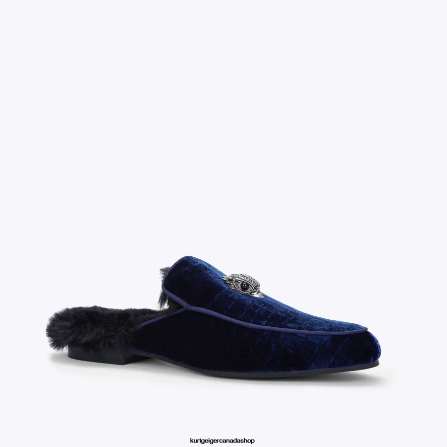 Kurt Geiger London Hugh Mule 2 Men | Footwears Navy 820JZJ642