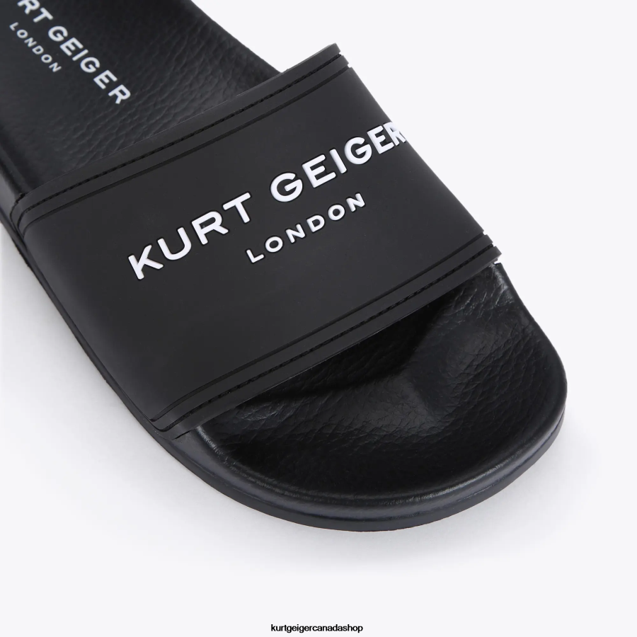 Kurt Geiger London Kgl Pool Slider Men | Footwears Black 820JZJ493