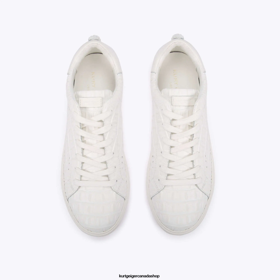 Kurt Geiger London Laney Croc Men | Footwears White 820JZJ603