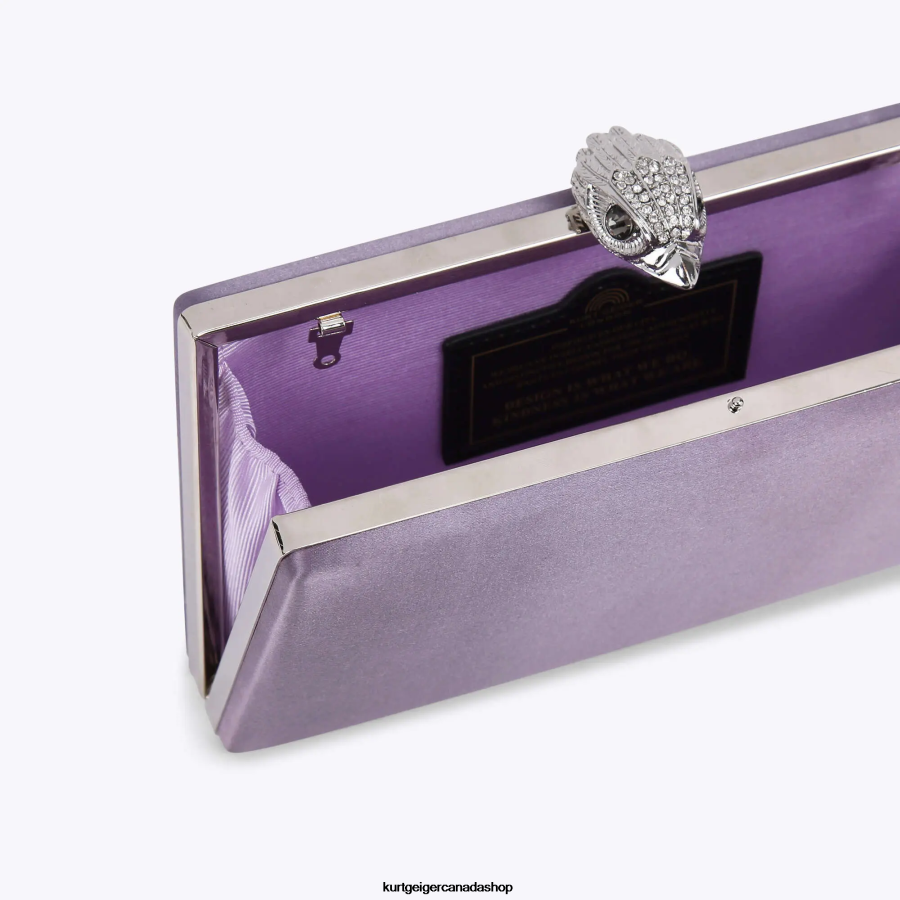 Kurt Geiger London Kensington Clutch Women | Bags Lilac 820JZJ58