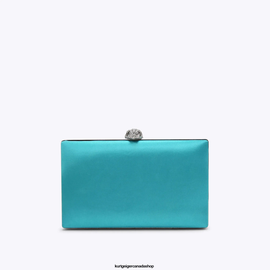 Kurt Geiger London Kensington Clutch Women | Bags Turquoise 820JZJ60