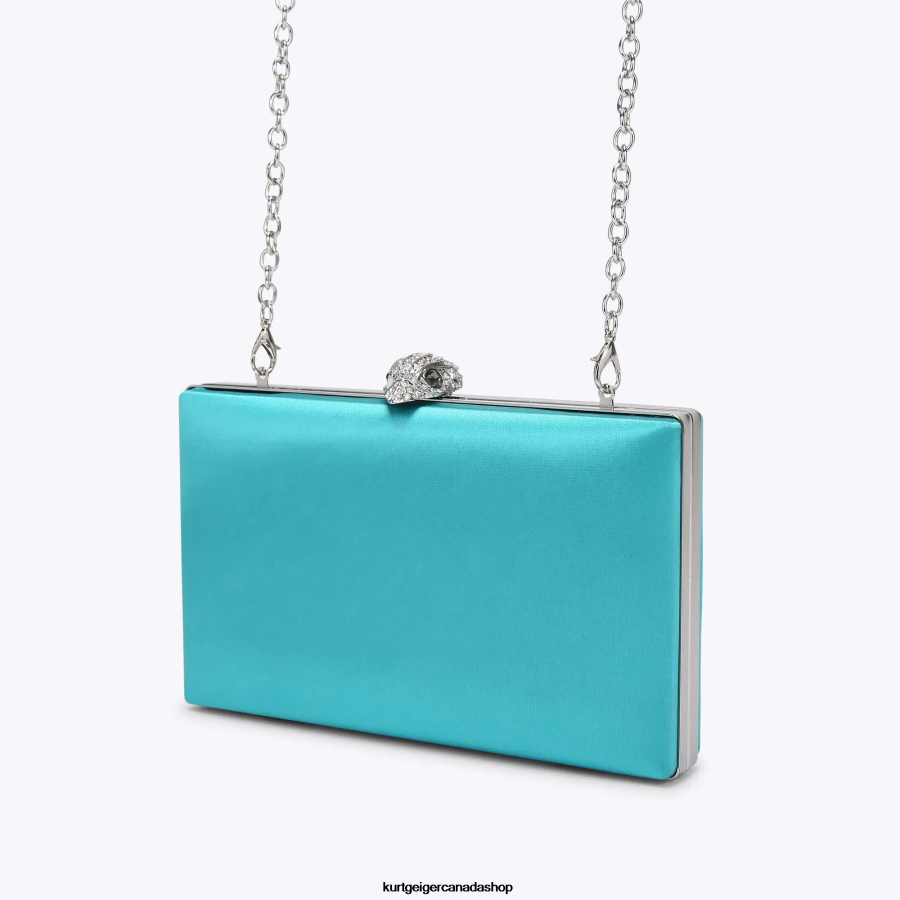 Kurt Geiger London Kensington Clutch Women | Bags Turquoise 820JZJ60