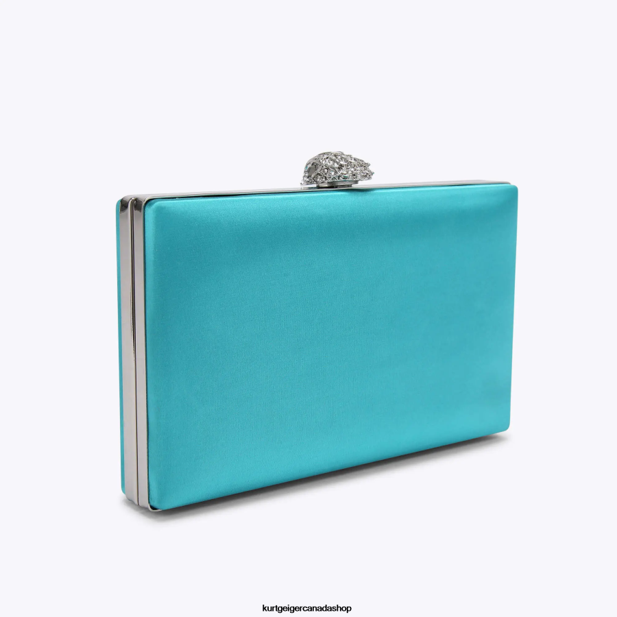 Kurt Geiger London Kensington Clutch Women | Bags Turquoise 820JZJ60