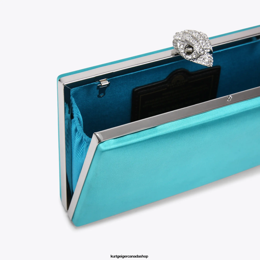 Kurt Geiger London Kensington Clutch Women | Bags Turquoise 820JZJ60