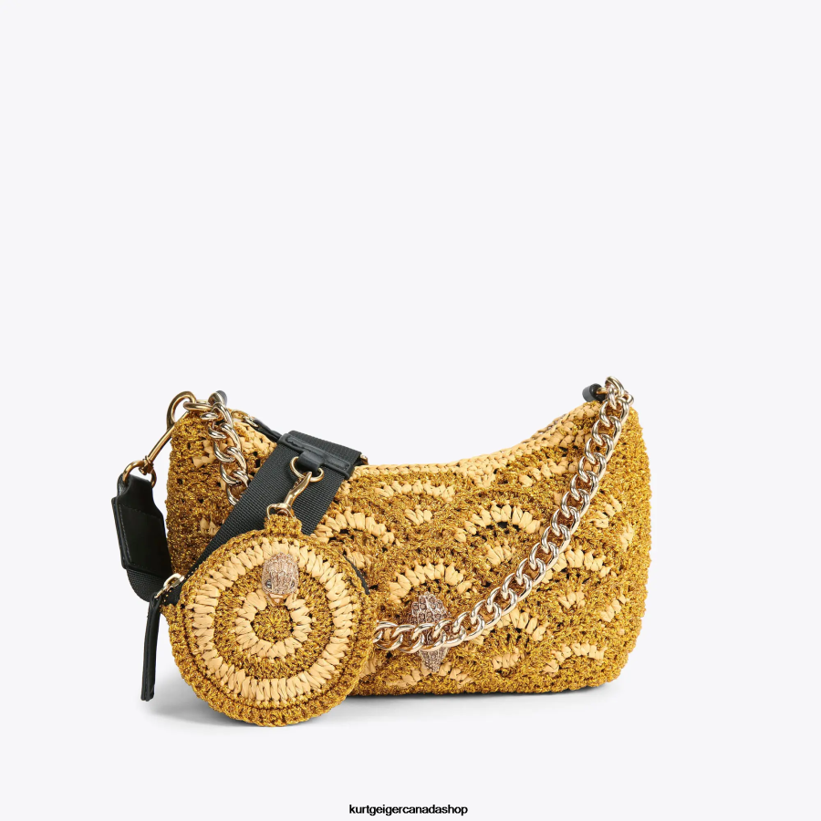 Kurt Geiger London Crochet Multi Crossbody Women | Bags Gold 820JZJ471