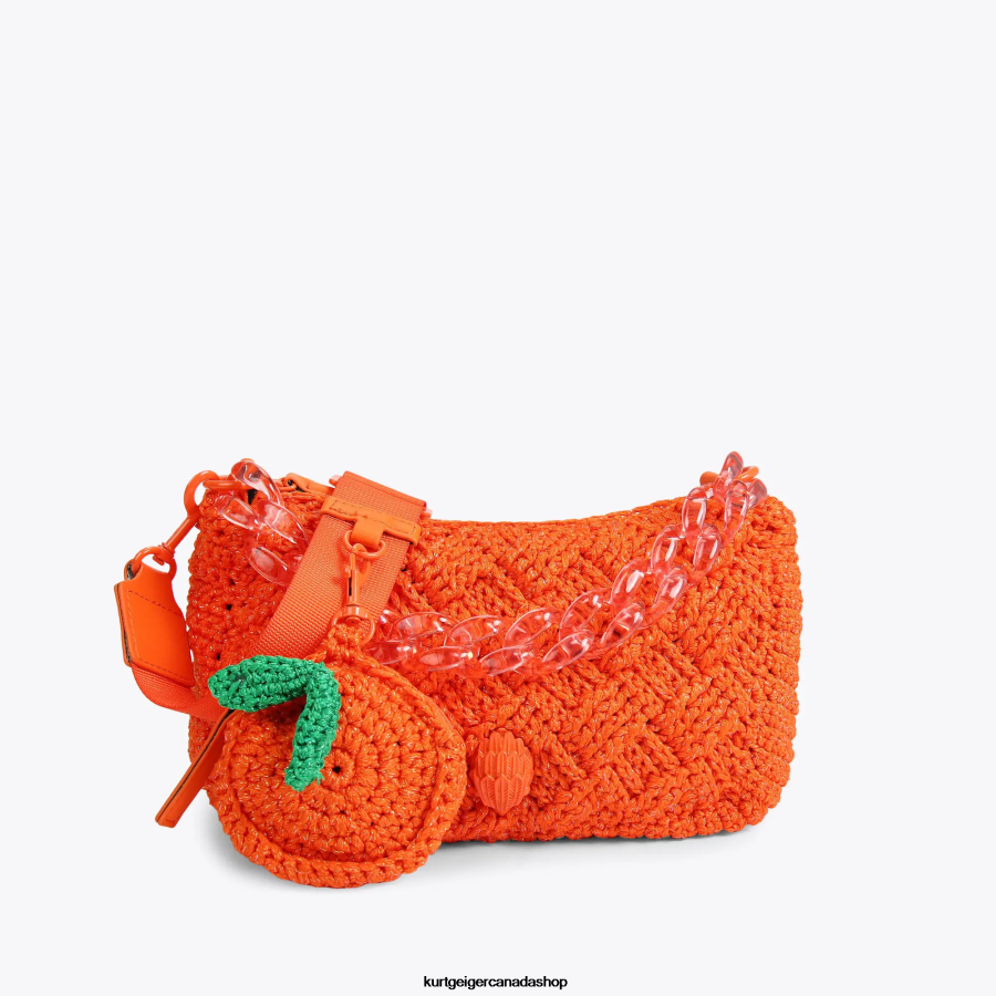 Kurt Geiger London Crochet Multi Crossbody Women | Bags Orange 820JZJ472