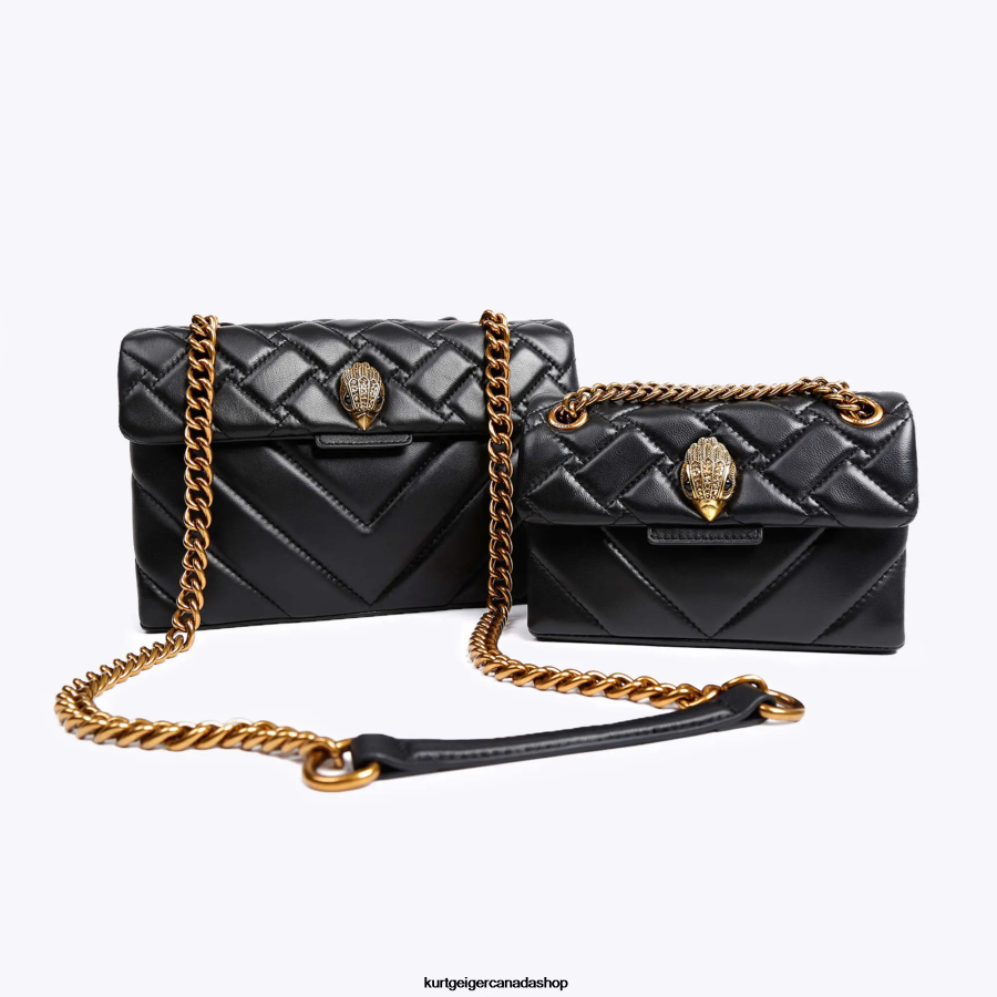 Kurt Geiger London Leather Kensington Women | Bags Black 820JZJ46