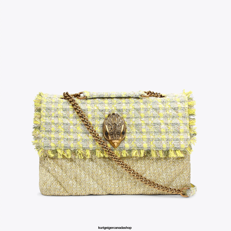 Kurt Geiger London Raffia Xxl Kensington Women | Bags Yellow 820JZJ81