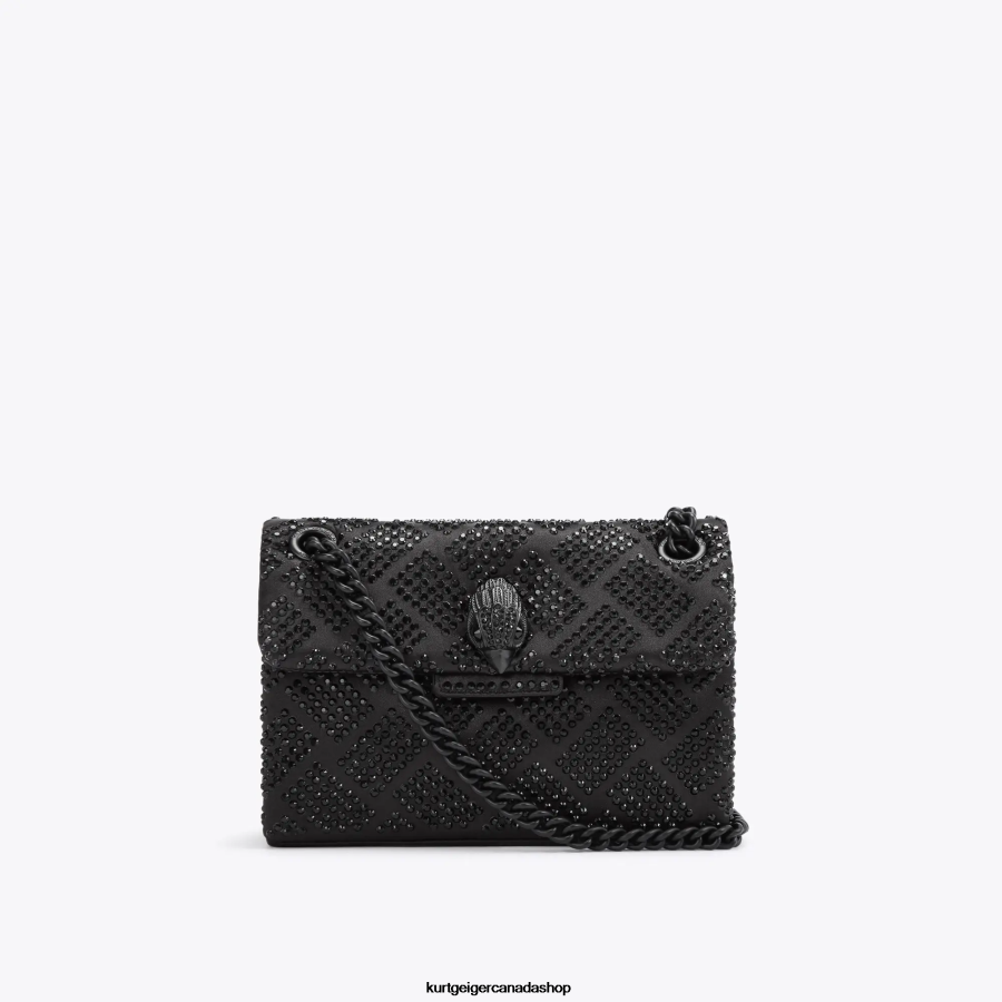 Kurt Geiger London Fabric Mini Kensington Women | Bags Black 820JZJ40