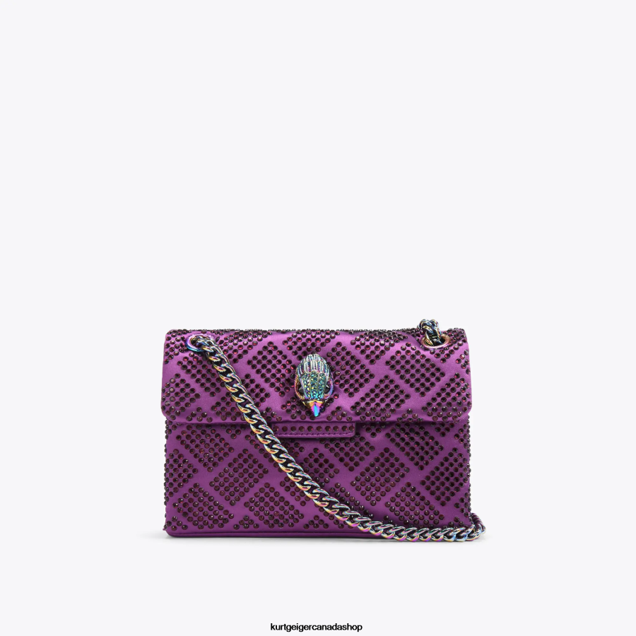 Kurt Geiger London Fabric Mini Kensington Women | Bags Purple 820JZJ37