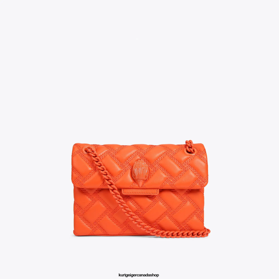 Kurt Geiger London Mini Kensington Drench Women | Bags Orange 820JZJ15