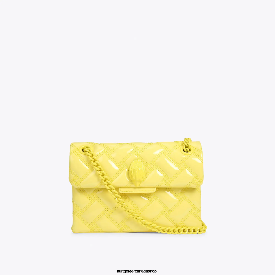 Kurt Geiger London Mini Kensington Drench Women | Bags Yellow 820JZJ79