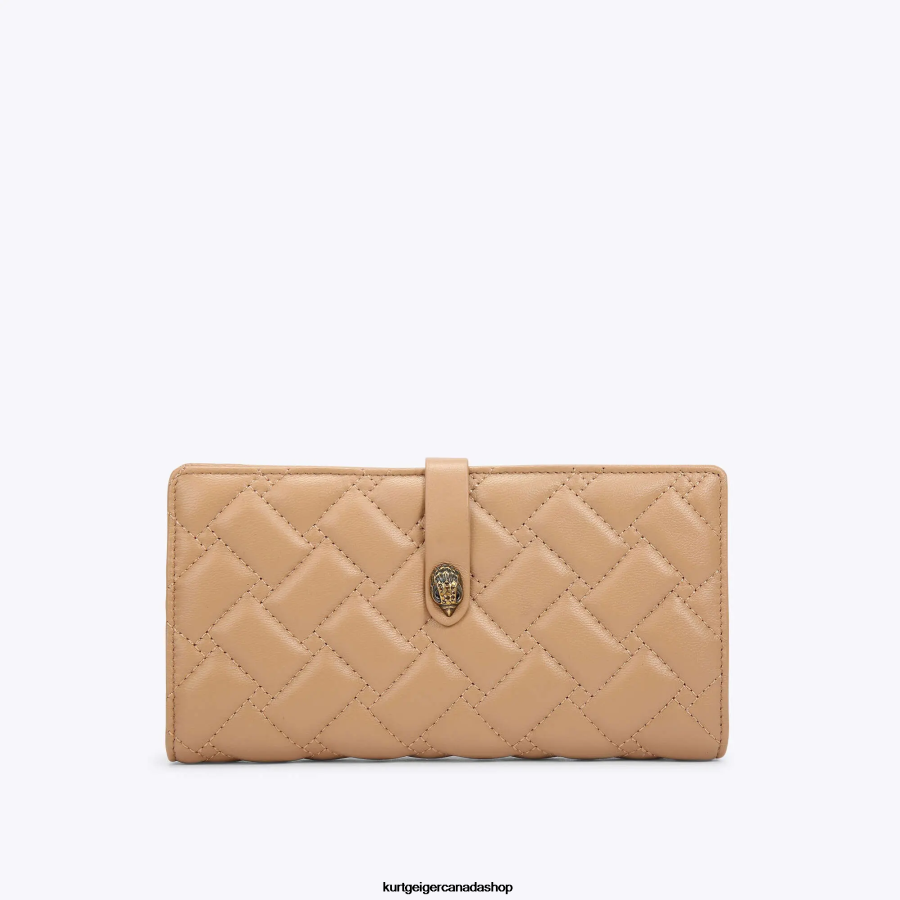 Kurt Geiger London Leather Soft Wallet Women | Bags Camel 820JZJ564