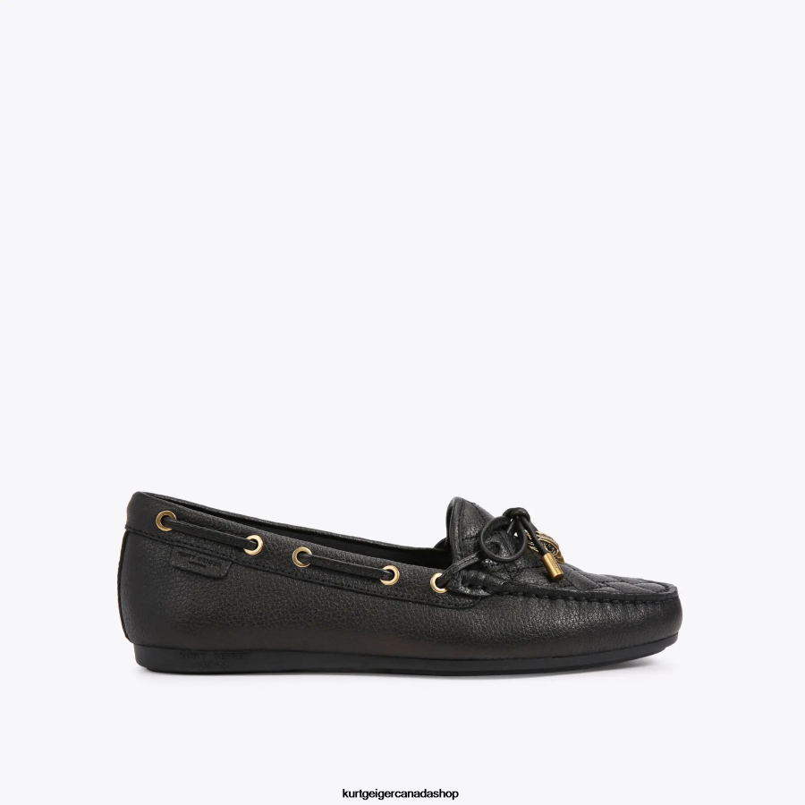 Kurt Geiger London Eagle Moccasin Women | Footwears Black 820JZJ355