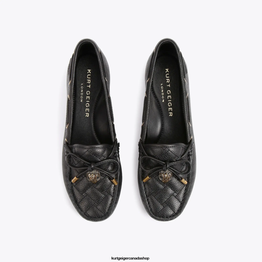 Kurt Geiger London Eagle Moccasin Women | Footwears Black 820JZJ355