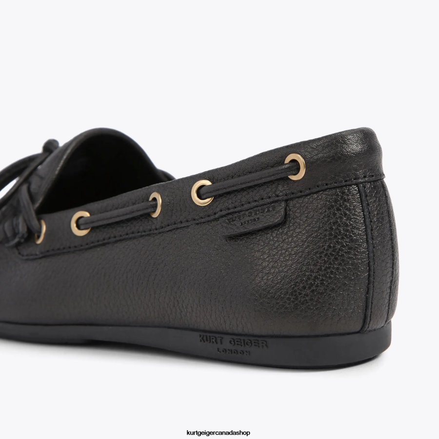 Kurt Geiger London Eagle Moccasin Women | Footwears Black 820JZJ355