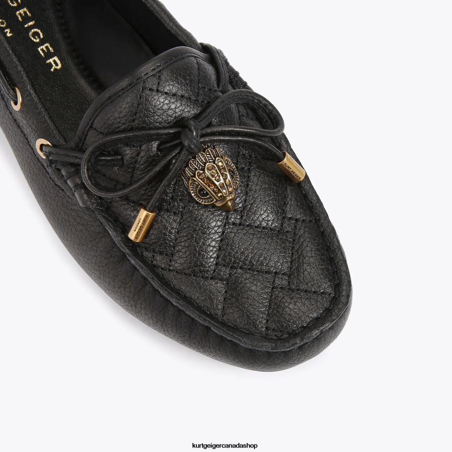 Kurt Geiger London Eagle Moccasin Women | Footwears Black 820JZJ355