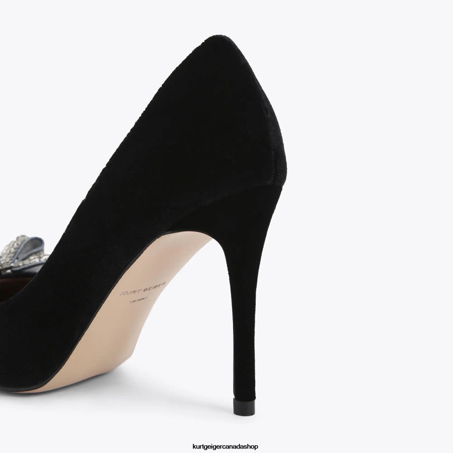 Kurt Geiger London Belgravia Bow Women | Footwears Black 820JZJ344