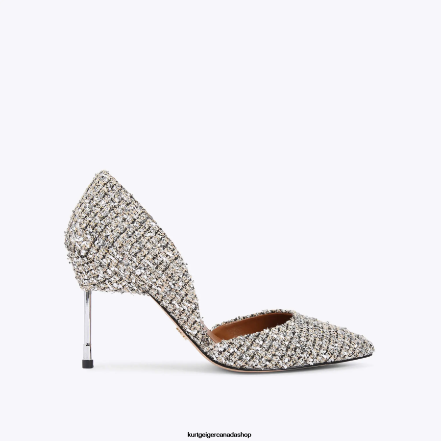 Kurt Geiger London Bond 90 Women | Footwears Silver Combination 820JZJ421