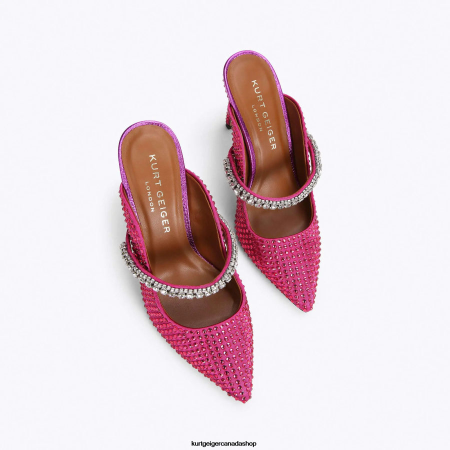 Kurt Geiger London Duke Crystal Women | Footwears Fushia 820JZJ418