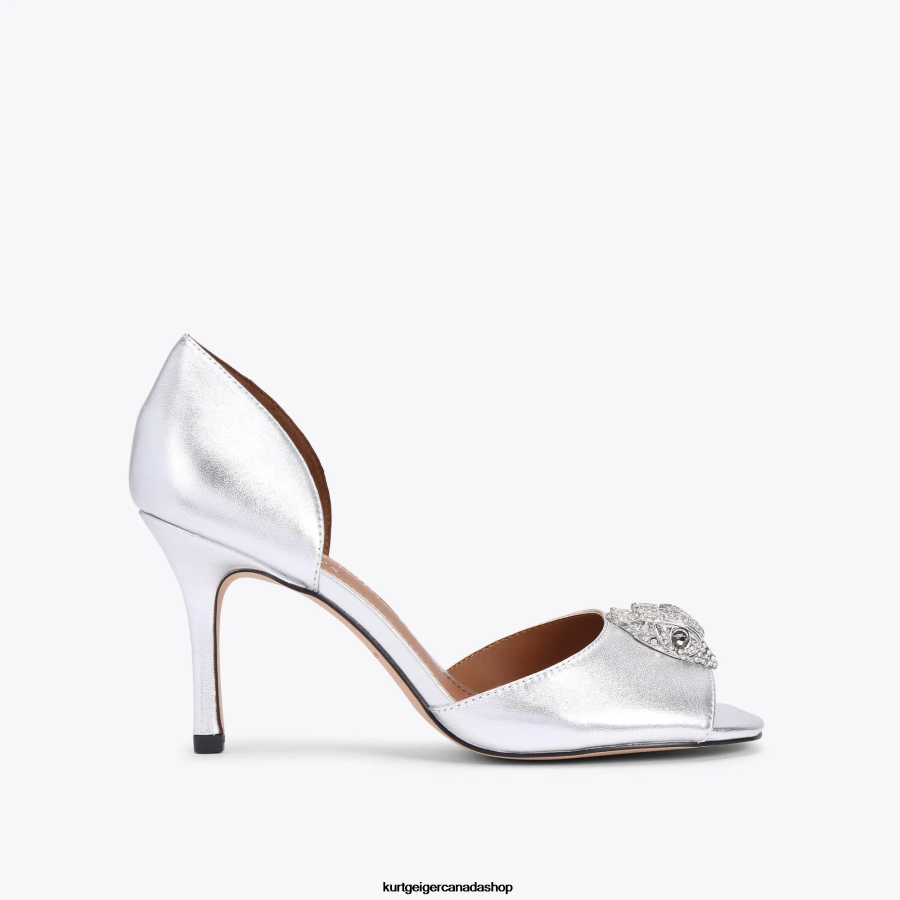 Kurt Geiger London Kensington D Orsay Women | Footwears Silver 820JZJ345