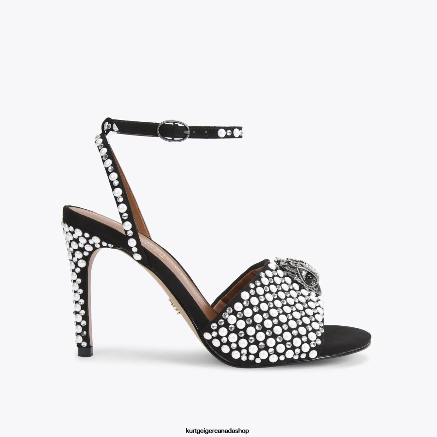 Kurt Geiger London Kensington Sandal Women | Footwears Black White 820JZJ420