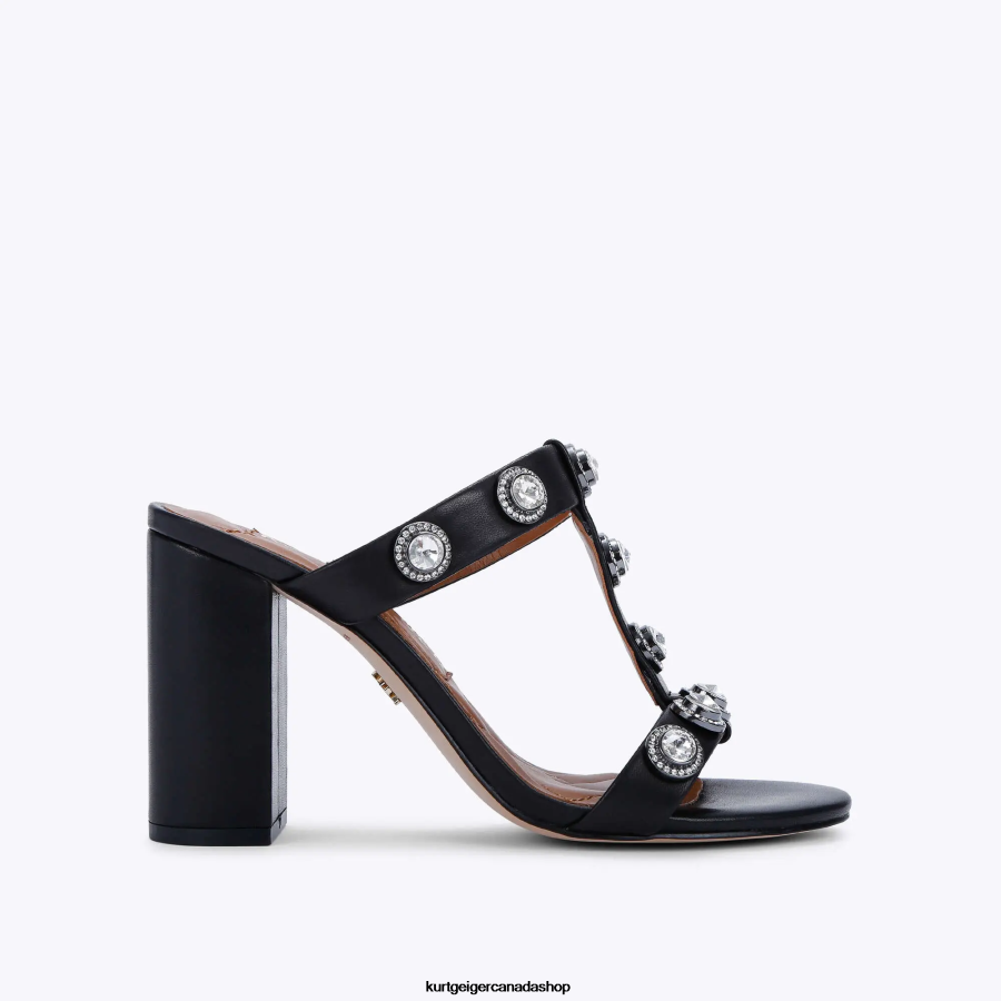 Kurt Geiger London Octavia Block Sandal Women | Footwears Black 820JZJ392