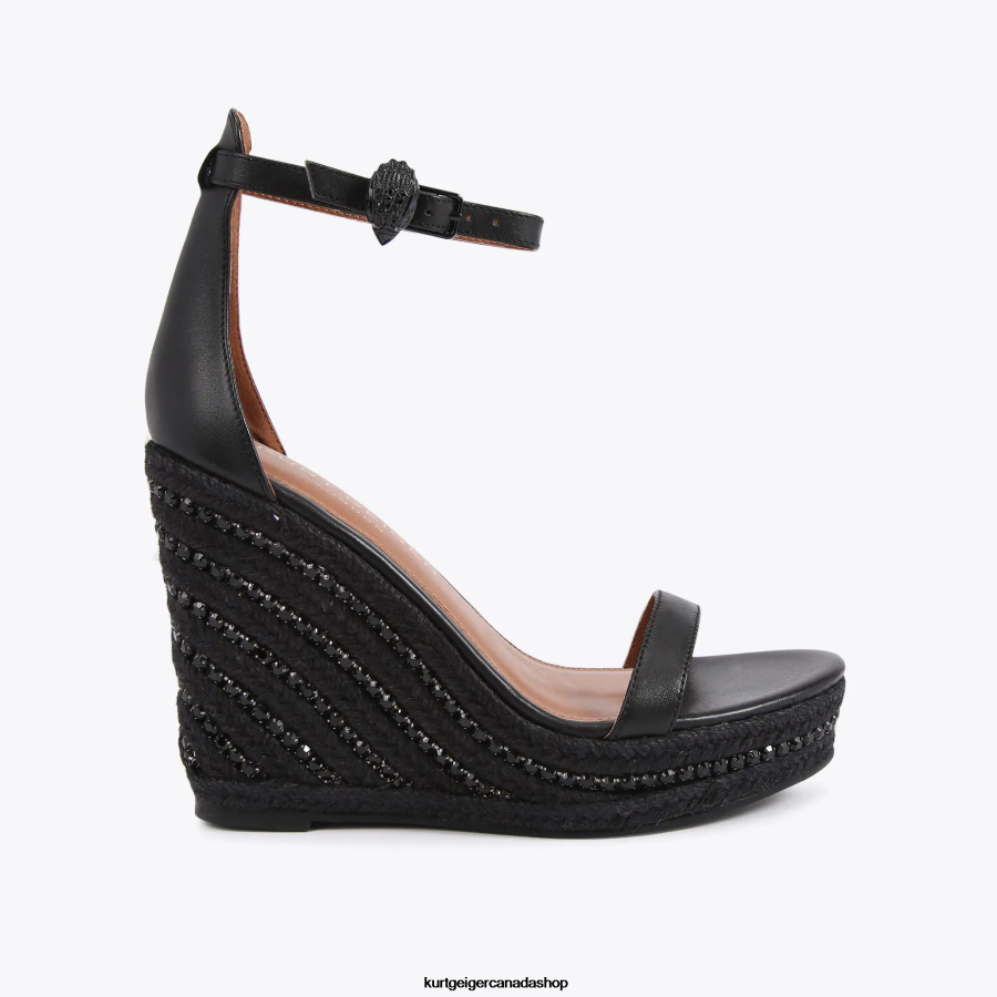 Kurt Geiger London Shoreditch Wedge Women | Footwears Black 820JZJ437