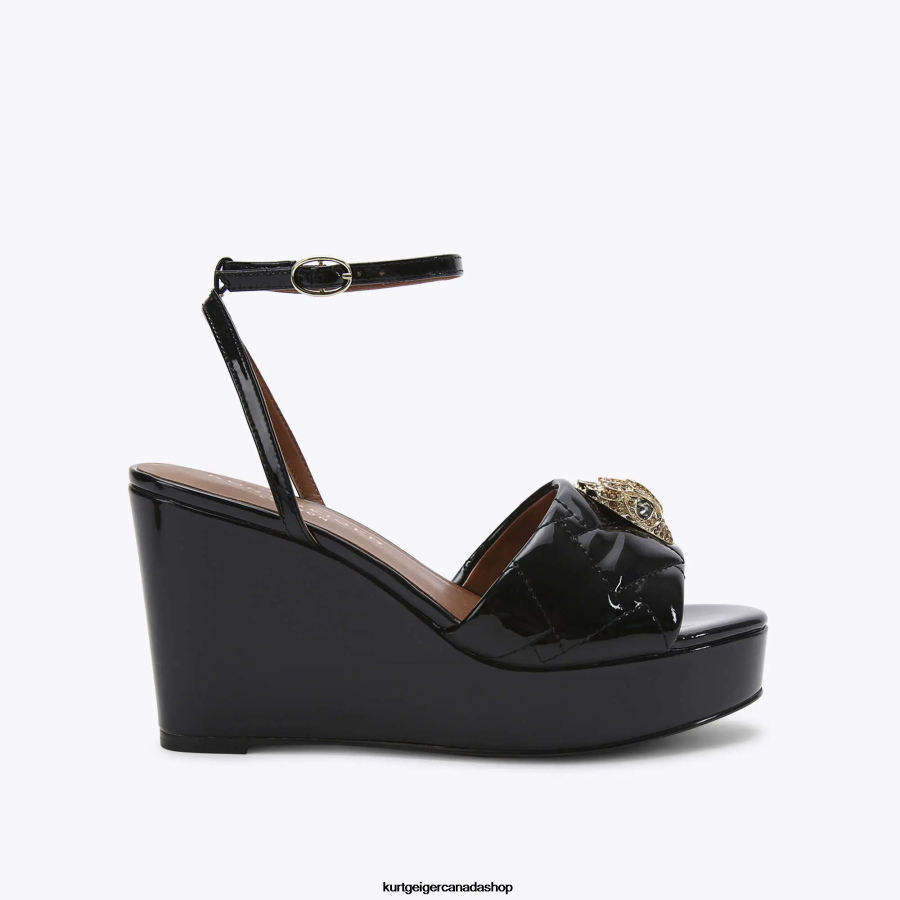 Kurt Geiger London Kensington Wedge Women | Footwears Black 820JZJ346