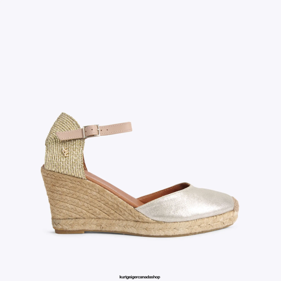 Kurt Geiger London Monty Women | Footwears Gold Combination 820JZJ370