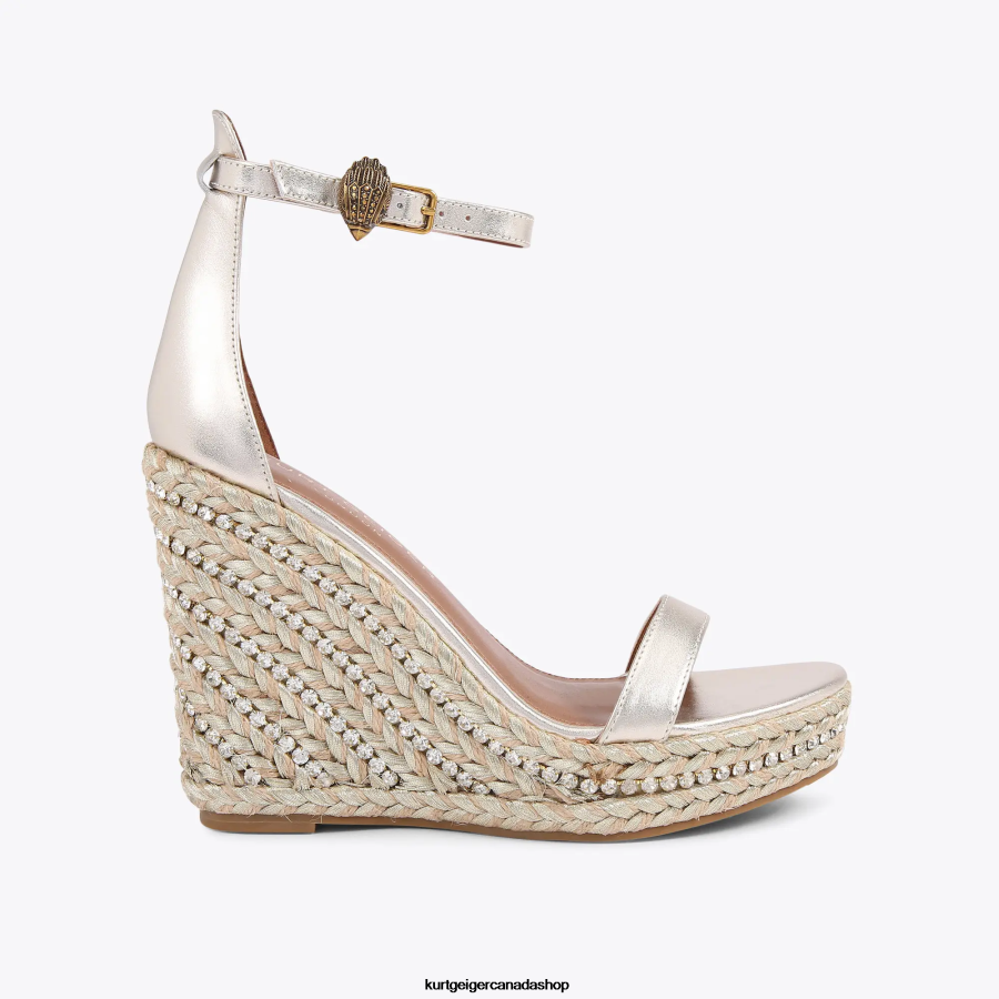 Kurt Geiger London Shoreditch Wedge Women | Footwears Gold 820JZJ438