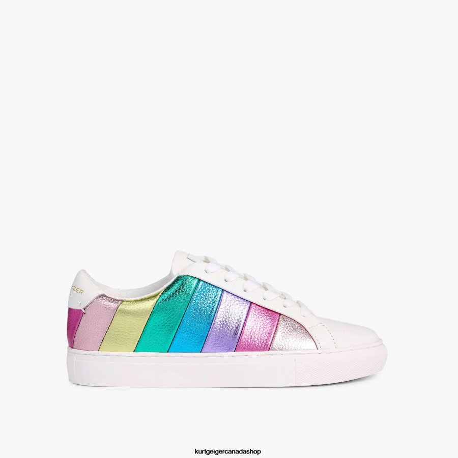 Kurt Geiger London Lane Stripe Women | Footwears Metal Combination 820JZJ169