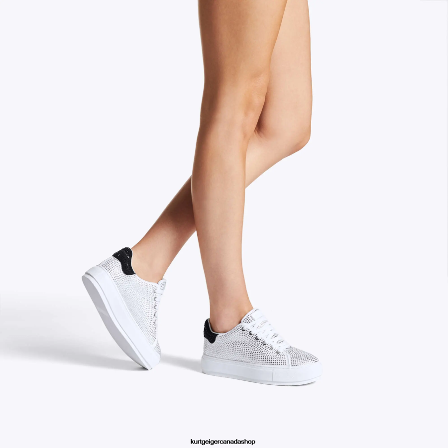 Kurt Geiger London Laney Crystal Women | Footwears White 820JZJ300