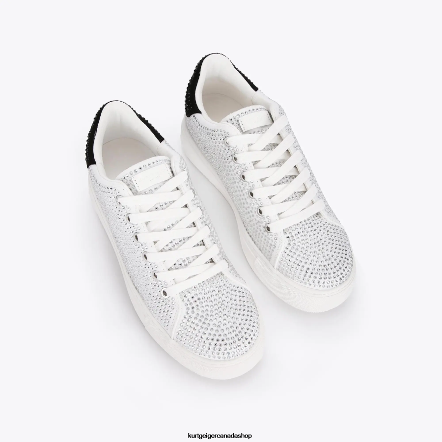 Kurt Geiger London Laney Crystal Women | Footwears White 820JZJ300