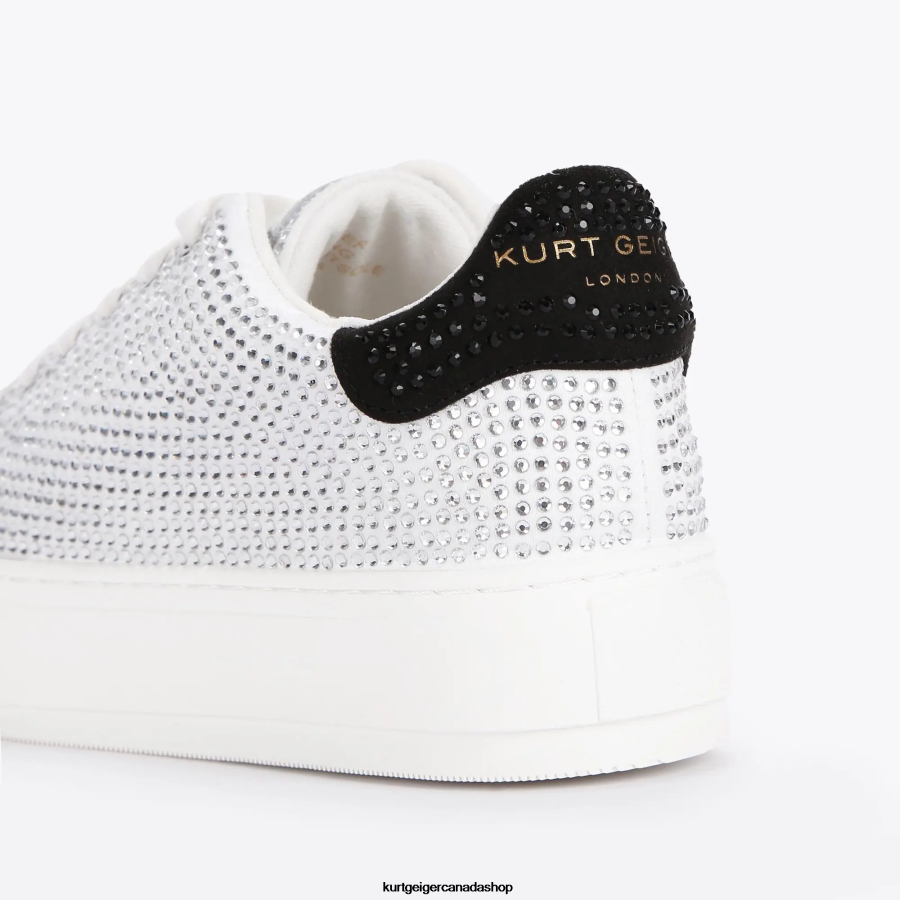 Kurt Geiger London Laney Crystal Women | Footwears White 820JZJ300